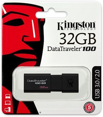 金士頓 Data Traveler 100 G3 DT100G3/32GB USB 3.0  隨身碟